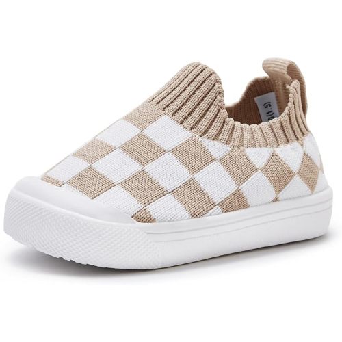 Baby Walking Shoes First Boy Girl Walker Infant Sock Tennis Mesh Sneakers Breathable 6 9 12 18 24 Months Camel Size 6-12 Months Infant