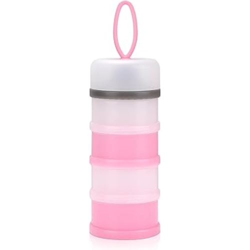 Accmor Baby Formula Dispenser On The Go, Stackable Formula Dispenser Formula Container to Go, Non-Spill Portable Milk Powder Kids Snack Storage Container, BPA Free