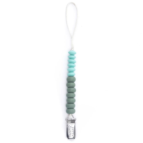 Bella Tunno Moss Duo Beaded Pacifier Clip
