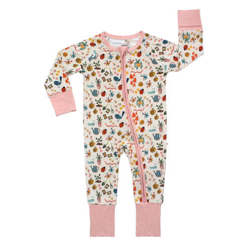 Garden Friends Bamboo Convertible Baby Pajamas – Emerson and Friends