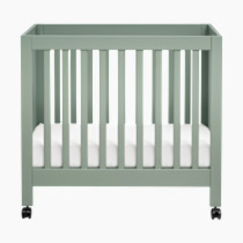 babyletto Origami Mini Crib - Light Sage