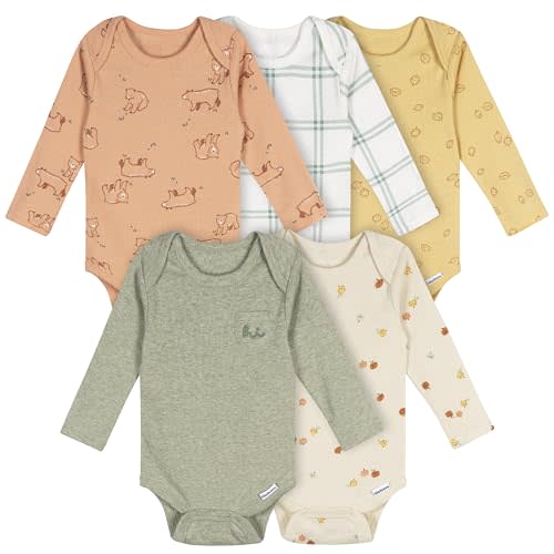 Gerber Unisex Baby 6 Pack Long-sleeve Onesies Bodysuit