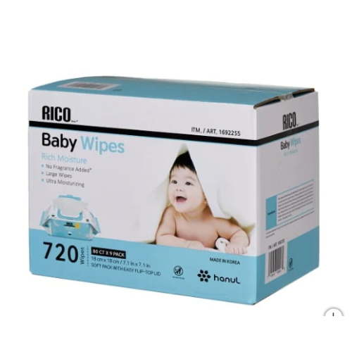 RICO Baby Wipes, 720-count