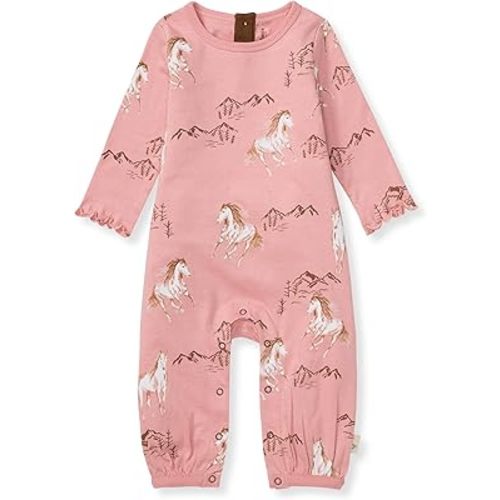 Burt's Bees Baby Romper Jumpsuit, 100% Organic Cotton One-Piece Outfit Coverall