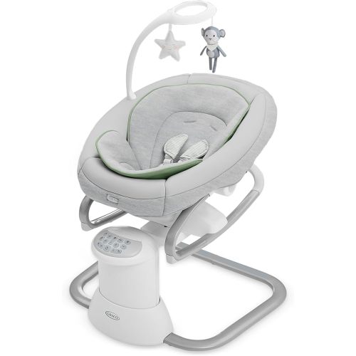 Graco Soothe My Way with Removable Rocker, Madden - Versatile Baby Swing & Portable Rocker