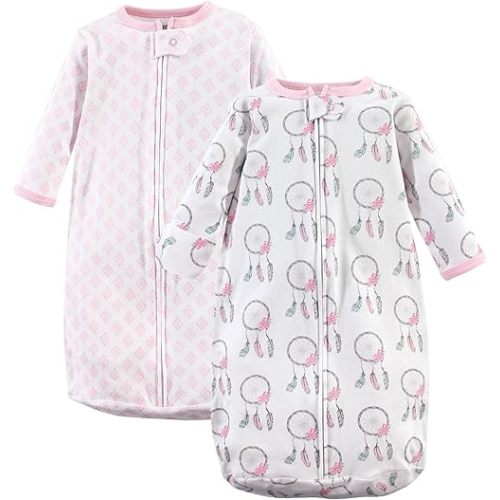 Hudson Baby BabyCotton Long-Sleeve Wearable Sleeping Bag, Sack, Blanket