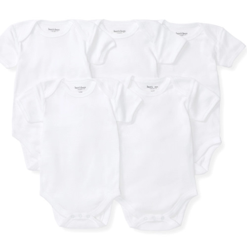 Bee Essentials Organic Short Sleeve Baby Bodysuit 5 Pack | Burt's Bees Baby®