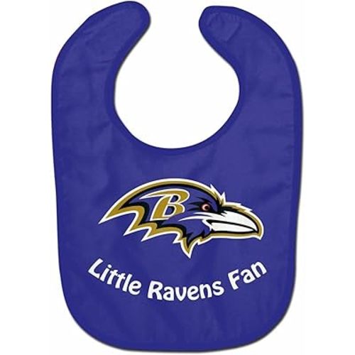WinCraft NFL Baltimore Ravens WCRA2047014 All Pro Baby Bib,Purple