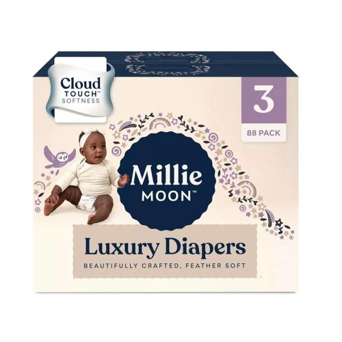 Millie Moon Luxury Diapers - Size 3 and Ct 88