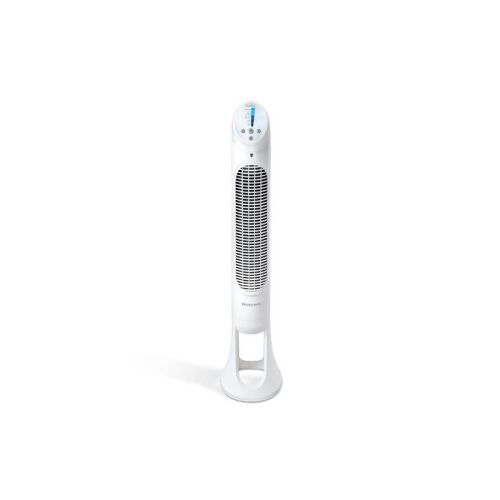 Honeywell QuietSet 5 Speed Oscillating Tower Fan White HYF260W: Standing Floor Fan, Quiet Cooling, Programmable Timer