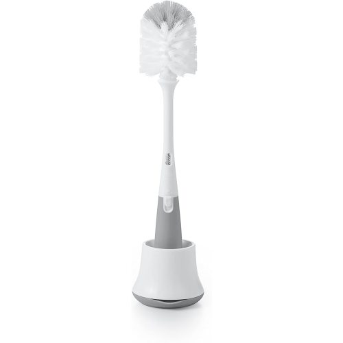 OXO Tot Bottle Brush with Nipple Cleaner and Stand - Gray