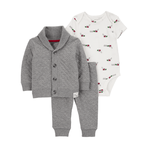 Baby 3-Piece Train Quilted Little Jacket Set - Carter's | Carter's