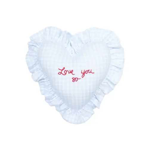 Heart Ruffle Pillow | Tricia Lowenfield Design | Over The Moon