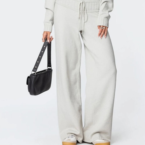Edikted Russell Straight Leg Knit Pants | PacSun