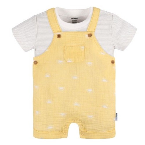 Gerber Baby Romper and T-Shirt - 2-Piece, Color: Sunrise, Size: 3-6 months
