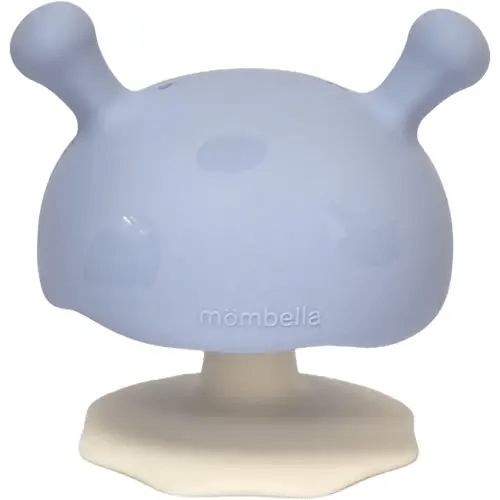 Baby Teething Toys for 3-12 Months Sucking Needs. Mombella Baby Teethers for Infants 6 Month Old, Soft Silicone BPA Free Chew Toy for Babies 4 Months, Baby Show Gifts for Newborn, Blue