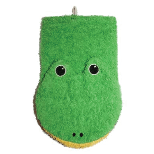 Organic Cotton Animal Washcloth - Frog