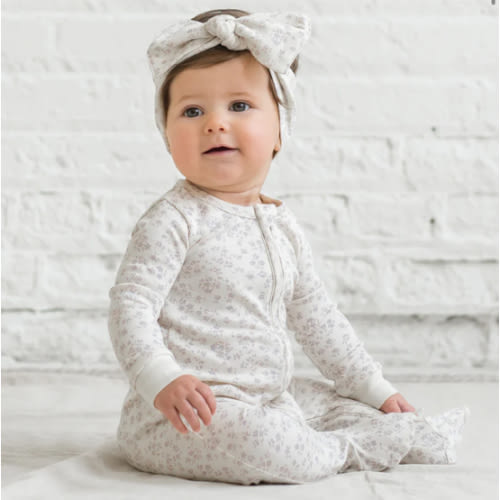 Colored Organics Printed Peyton Zipper Sleeper