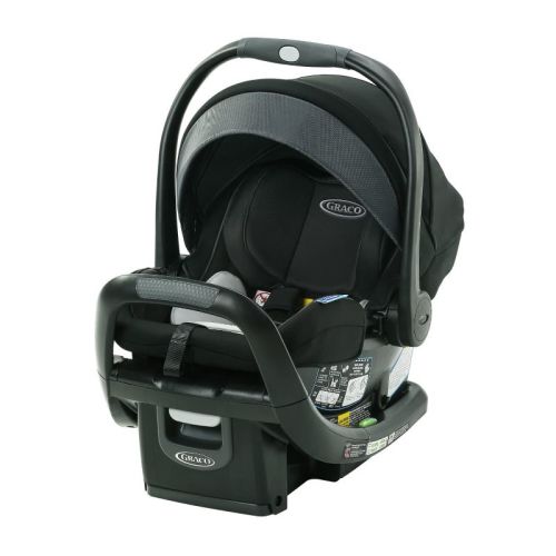 Graco SnugRide SnugFit 35 DLX Infant Car Seat with Anti-Rebound Bar - Spencer: LATCH Compatible, No-Rethread Harness, Machine Washable Seat Pad