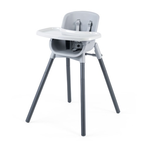 Chicco Zest™ 4-in-1 Multi-Use Folding High Chair, Low Feeding Chair, Toddler Chair, Youth Stool - Seasalt (Grey)