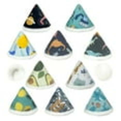 BISENKID New Coral Velvet Pee Peep Teepee Baby Boy New Technology Fabric Pee Cones for Baby Boys Teepee Pee Cover for Boys 10 Packs