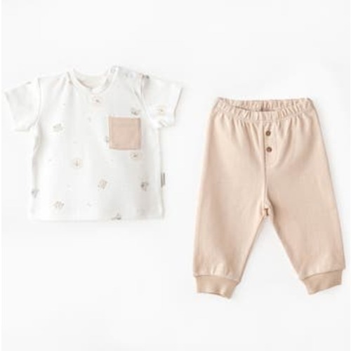 Happy Animal Pants Outfit, 0-3M