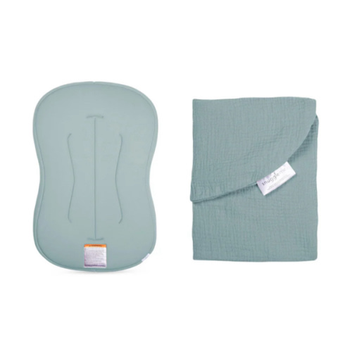 Lounger Curve + Muslin Cover Set | Slate