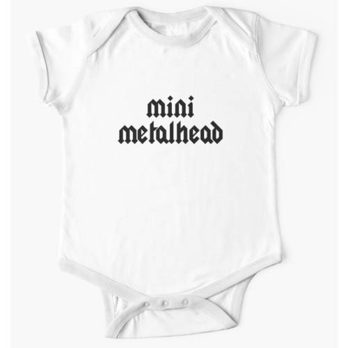 Mini Metal Head Baby Vest Bodysuit I Listen Metal With My Daddy Baby Bodysuit Baby Gift Metal Head Dad Metal Music Rock Music Musician Gift