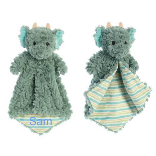 Dragon Plush / Personalized Baby / monogrammed Security Blanket / Girl Gift / Baby Plush / Stuffed Animal with Blanket / Animal with Name