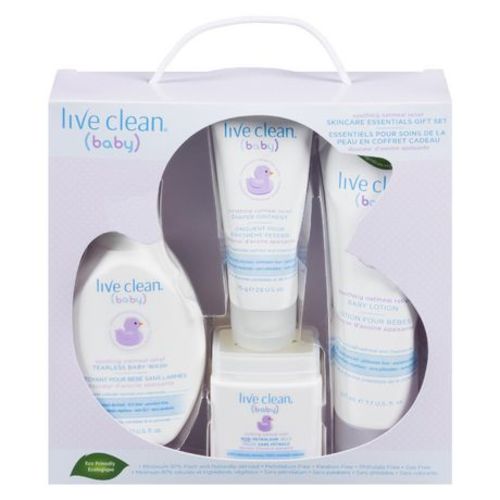 Live Clean Baby Skin Care Essentials Gift Set - Soothing Relief, Gift Set
