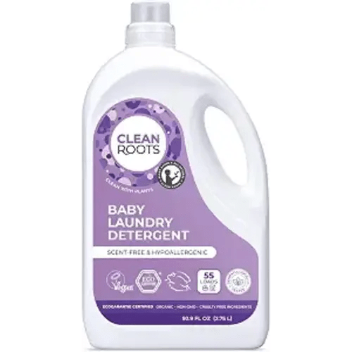 Baby Laundry Detergent, EcoGarantie Certified 100% Organic & Natural, Scent-Free & Hypoallergenic, Dermatologically Tested & Approved - 55 Loads, 92.9 fl. oz (2.75 L)
