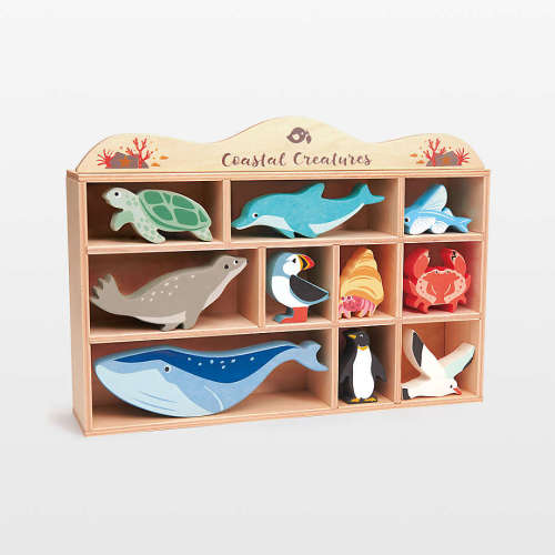 Tender Leaf Wooden Coastal Creatures Kids Toy Set