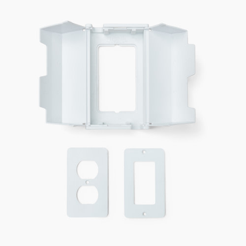 Jool Baby Electrical Outlet Child Safety Cover Box (2 Pack) - White