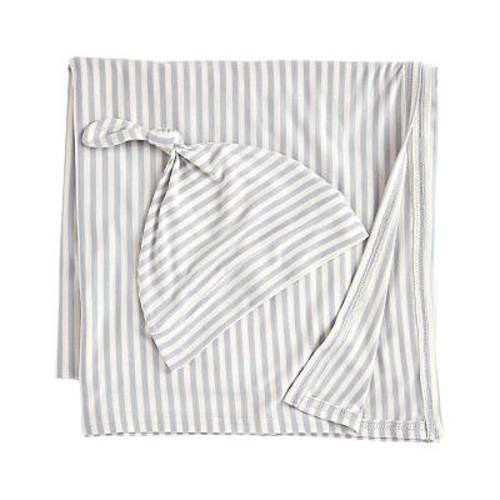Baby Carter's 2-Piece Striped Swaddle Cap and Blanket Set