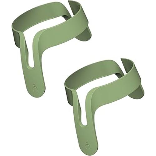 Nanobebe Flexy Bottle Handles, Easy-Grip Ergonomic Handles, Transitional Sippy Cup Handles 2-Pack, Sage