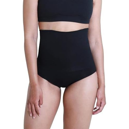 Ingrid & Isabel Basics - Postpartum Compression Underwear - Seamless High Waisted Underwear - Over the Belly Fit