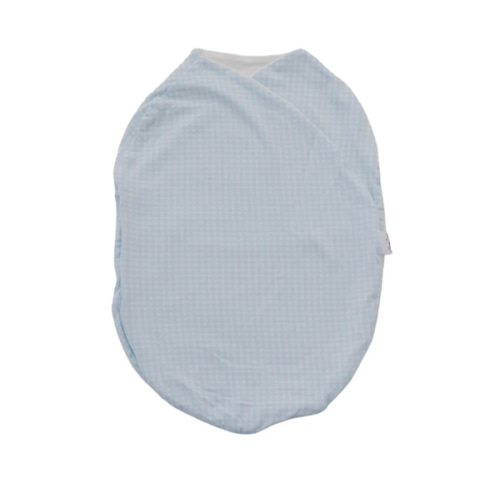 COCOON SWADDLE: Blue Gingam Small