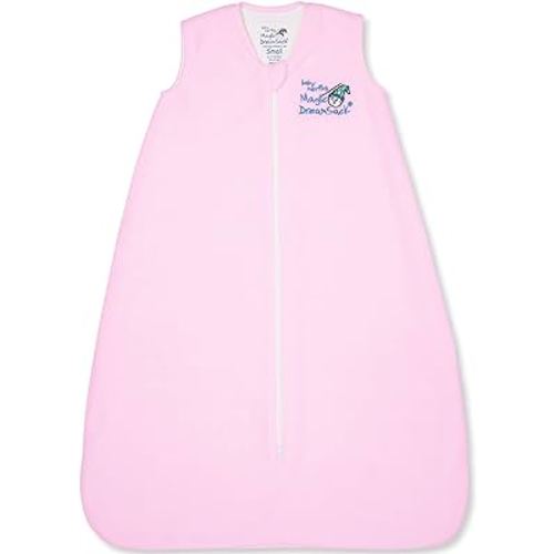 Baby Merlin's Magic Dream Sack - Microfleece Baby Wearable Blanket - Pink - Baby Sleep Sack 6-12 Months - Winter Sleep Sack