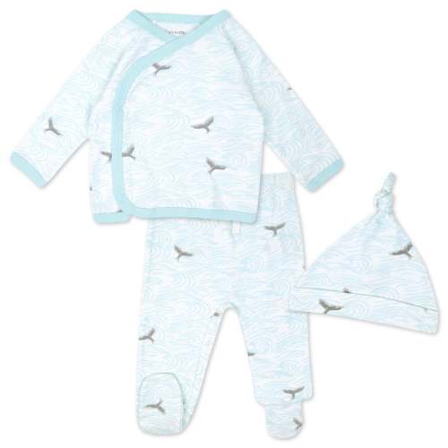 Take Me Home Set 3-Piece Organic Cotton in Sweet Sea Life Print