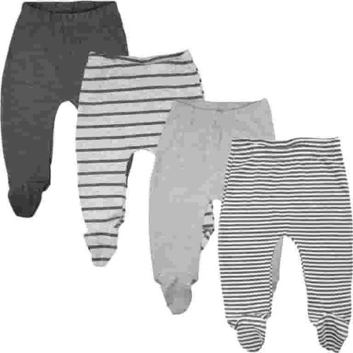 123 Bear Baby Cotton Spandex Baby Pants with feet / Infant leggings with footies