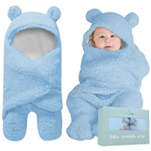 Amazon.com: BlueMello Baby Swaddle Blanket | Ultra-Soft Plush Essential for Infants 0-6 Months | Receiving Swaddling Wrap Blue | Ideal Newborn Registry and Toddler Boy Accessories | Perfect Baby Girl Shower Gift : Baby
