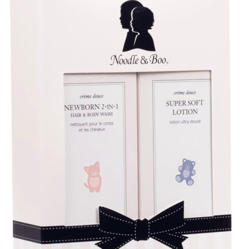 Noodle & Boo Bundle of Joy Newborn Baby Gift Set ; Newborn 2-in-1 Hair & Body Wash, Super Soft Baby Lotion