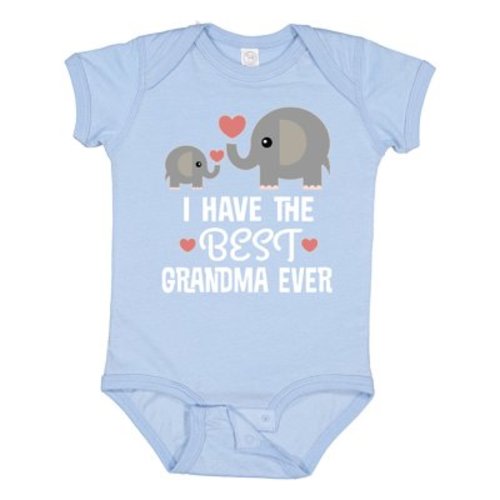 Inktastic Grandchild Best Grandma Ever Boys or Girls Baby Bodysuit