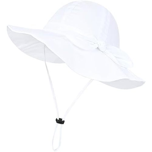 Toddler Kids Baby Girl Breathable Sun Hat Cotton Foldable 50+ SPF Protective