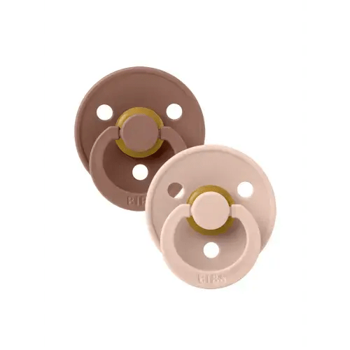 2 Pack Colour Pacifiers in Woodchuck / Blush