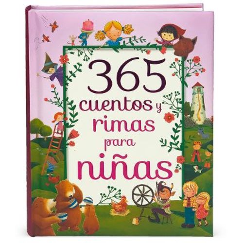 365 Cuentos Y Rimas Para Ninas - by Cottage Door Press (Hardcover)