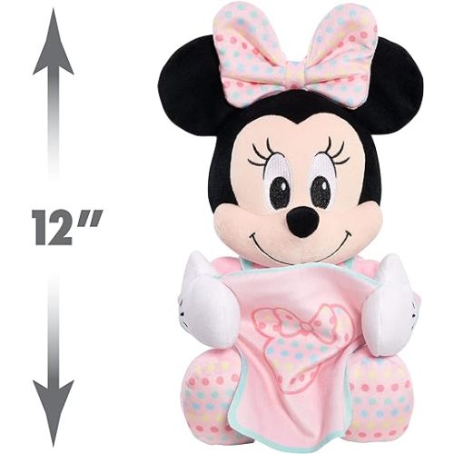 Disney Baby Hide-and-Seek Minnie Mouse Interactive Plush, Officially Licensed Kids Toys for Ages 09Month by Just Play