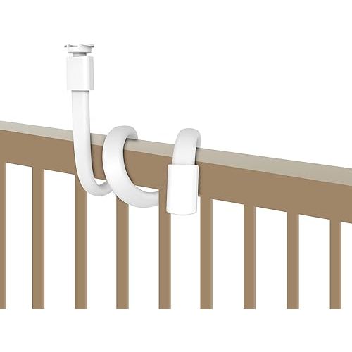 HelloBaby Baby Monitor Mount for HB6550/ Pro/ HB6560/ HB65/ HB6339/ HB40/ HB6081/ HB66/ HB6351, 20 Inch Flexible Arm Bracket, Sturdy Camera Holder Attaches to Crib Cot Shelves, No Tools or Wall Damage