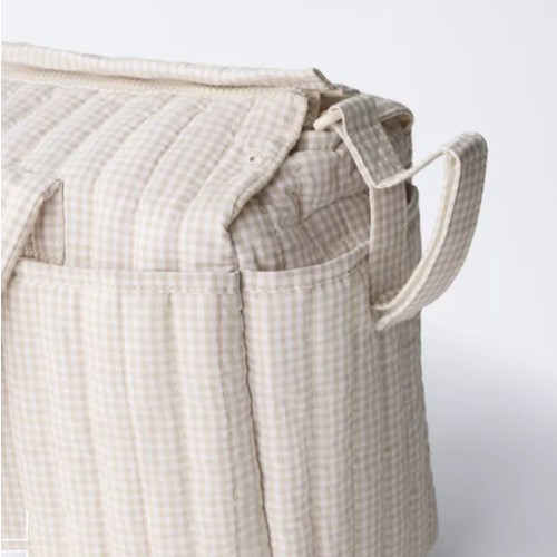 GINGHAM MATERNITY BAG