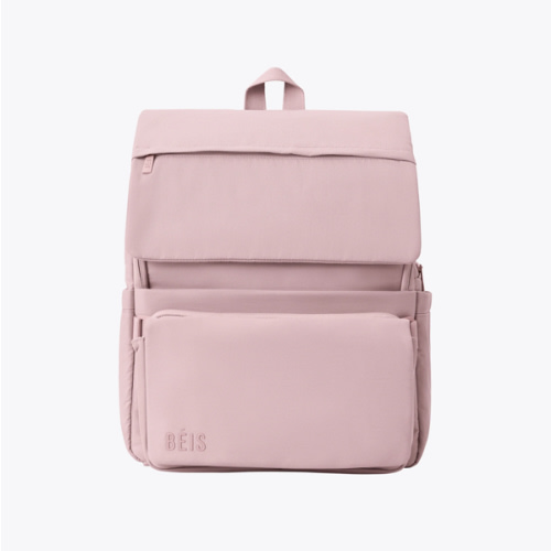BÉIS 'The Ultimate Diaper Backpack' in Atlas Pink - Best Pink Backpack Diaper Bag